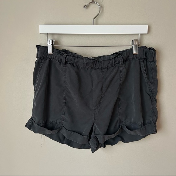 aerie Pants - Aerie Women’s Charcoal Grey Black Lounge Casual Pull On Shorts Size Medium